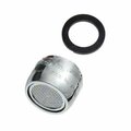 American Imaginations 0.8125 in. Round Chrome-Black Faucet Aerator in Rubber- Stainless Steel AI-38112